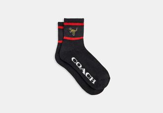 Coach Rexy Quarter Crew Socks