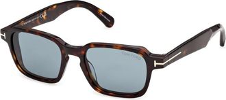 Tom Ford Ezra-02 Zonnebril - Heren - Zonnebrillen - Bruin - 50 MM - Accessoires