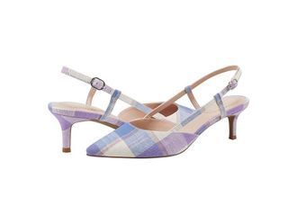 Bandolino Movito High Womens Heels Purple Plaid : 8.5 M
