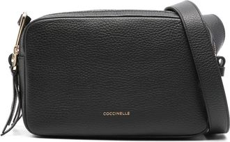 Coccinelle small Malory leather shoulder bag - women - Lamb Skin - One Size - Black