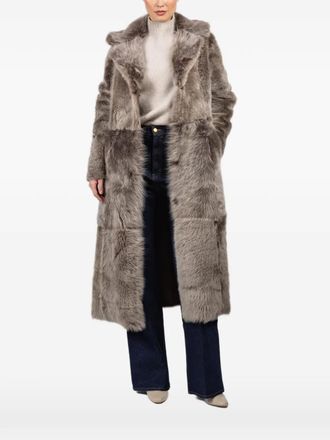 HiSO reversible fur coat - Grey