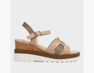 Vaneli Womens Caitlin Sandal In Nude Suede