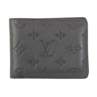 Louis Vuitton Monogram Shadow Black Monogram Shadow Bill Wallet (Bi-Fold) (Pre-Owned)