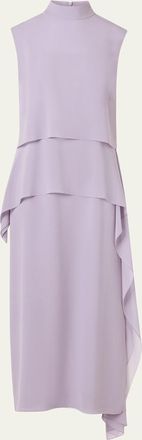 Akris Malva Silk Georgette Layered Dress