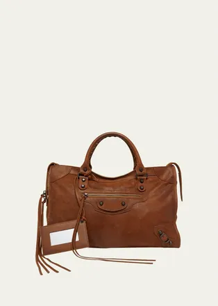 Balenciaga Le City Medium Leather Tote Bag