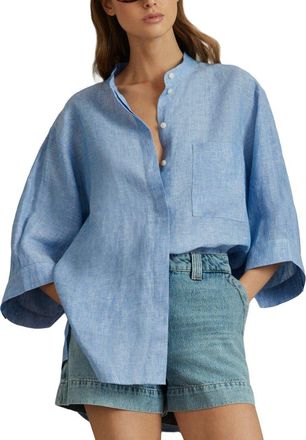 Reiss Winona Large Sleeve Linen Shirt