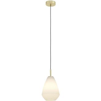 Eglo Eglo - Sospensione Moderna Caprarola Acciaio Ottone Spazzolato Vetro 1 Luce E27