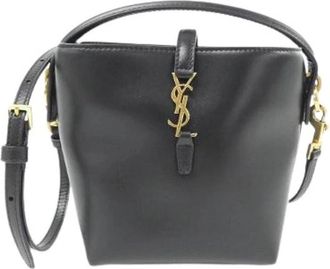 Saint Laurent Tweedehands leren handtassen - Dames - Vintage Handtas - Zwart - ONE Size - Vintage