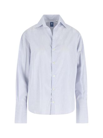 Finamore Napoli Shirt - Light Blue Striped