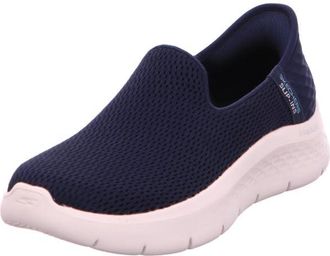 Skechers Womens GO Walk Flex Relish Trainers, Navy Textile/Trim, 9 UK