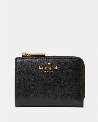Kate Spade New York Womens Small L-Zip Wallet - Black - One Size