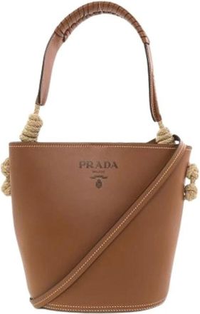 Prada Pre-owned Vintage Bucket Bag - Dames - Vintage Tas - Bruin - ONE Size - Vintage