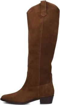 Notre-V Elegante Su&egrave;de Hoge Laarzen - Dames - Cowboylaarzen - Bruin - 37 EU - Su&egrave;de - Schoenen