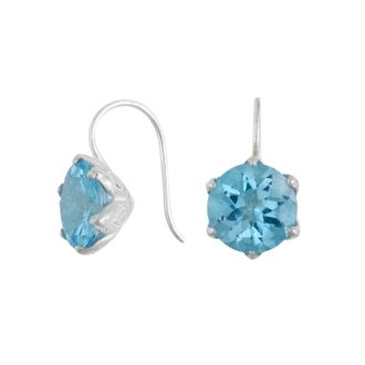 Dower & Hall Blue Topaz Lotus Earrings