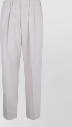 Tom Ford wool cashmere silk pleated tailored trousers