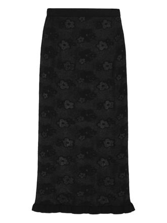 Cecilie Bahnsen Pegonia midi skirt - Black