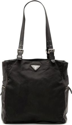 Prada Pre-owned Tote Bags, female, Black, Size: ONE SIZE Pre-owned Nylon Tote Bag