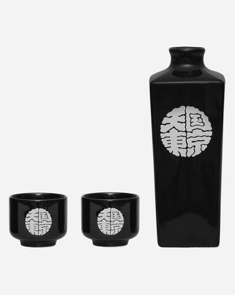 Wacko Maria Sake Bottle and Cup Black