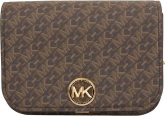 Michael Kors Delancey Messenger Bag - Dames - Schoudertassen - Bruin - ONE Size - Polyester - Tassen