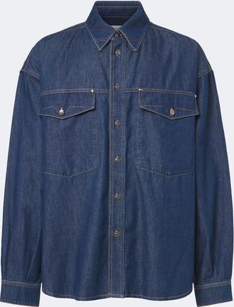 Versace Sobrecamisa Medusa de denim
