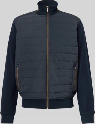 Bugatti Steppjacke mit Reißverschlusstaschen in Marine, Größe XXXXL