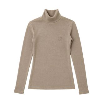 Max Mara Saluto Turtleneck - Dames - Coltruien - Beige - S - Wol - Truien & Vesten