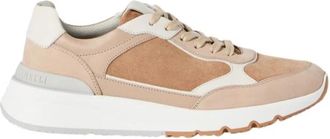 Brunello Cucinelli Leren Sneakers met Panelen - Heren - Sneakers - Bruin - 41 EU - Leer - Schoenen