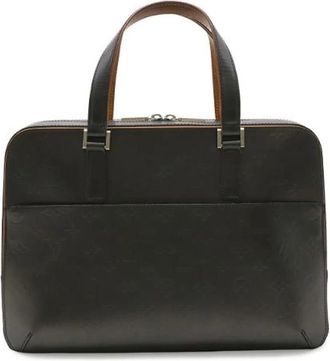 Louis Vuitton Pre-owned Handbags, female, Black, Size: ONE SIZE Pre-owned Monogram Mat Briefcase