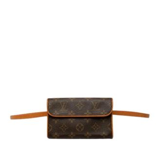 Louis Vuitton Pre-owned Pochette Florentine - Dames - Pre-owned - Bruin - Maat: ONE Size Leer