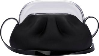 Melissa Glass Jelly Shoulder Bag in Black/Clear at Nordstrom