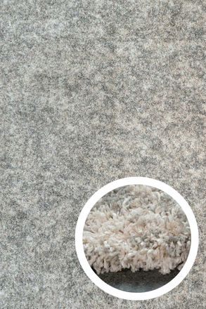 Kukoon Super Soft Mottled Tonal Silver & Grey Shaggy Living Room Area Rugs | Size: 200 cm x 290 cm