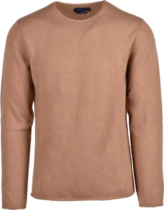 Daniele Fiesoli Truien & Vesten, Heren, Bruin, XL, Wol, Pullover Girocollo