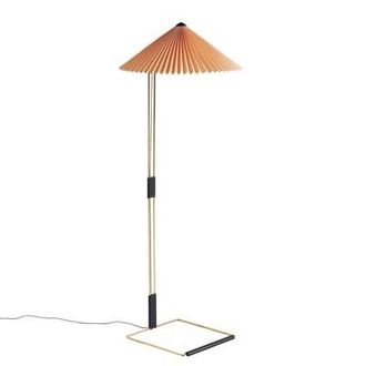 HAY Floor lamp Matin - Orange - Brass plated steel - Designer Inga Sempé