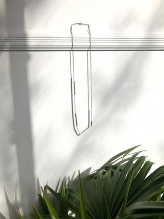 Sibilia Womens Tubes Necklace In White