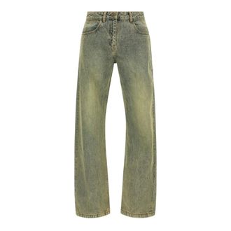 Entire studios Wide Jeans, male, Blue, Size: S Lean Jean Surface Wave