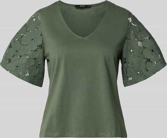 Vero Moda Regular Fit Blusenshirt aus reiner Baumwolle Modell VILLA in Bottle, Gr&ouml;&szlig;e XL