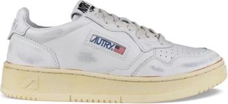 Autry Super Vintage Low-Top Sneakers - Dames - Sneakers - Wit - 35 EU - Katoen - Schoenen