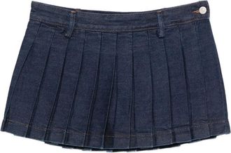 7 For All Mankind Pleated Mini Skirt