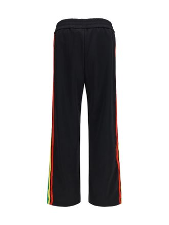 Palm Angels Logo-Print Track Joggers - Black
