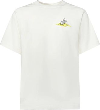 Burberry T-Shirt - Heren - T-shirts - Wit - XL - Katoen - Tops