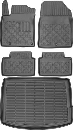 OEM Hyundai I30 Iii Hatchback De 2017 (juego) - Alfombrillas Para Coche + Alfombrilla Para Maletero