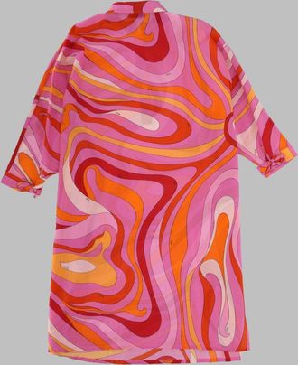 Emilio Pucci Cotton-Silk Dress - Orange