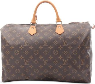 Louis Vuitton Speedy 40 canvas shopper met monogram - Bruin