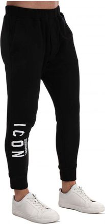 Dsquared2 Mens Icon Jog Pants in Black Cotton - Size Small