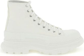 Alexander McQueen Tread Slick High-Top Sneakers - Heren - Sneakers - Wit - 39 EU - Schoenen