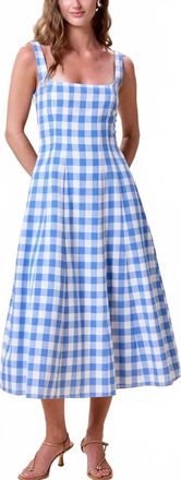 Cleobella Ardena Ankle Dress In Blue