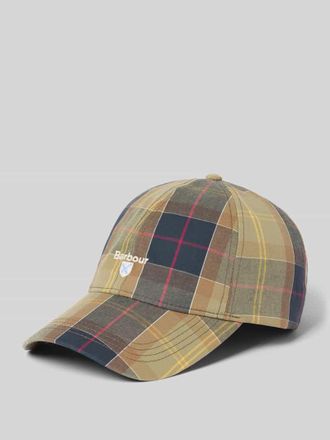 Barbour Basecap aus reiner Baumwolle in Oliv, Gr&ouml;&szlig;e 1