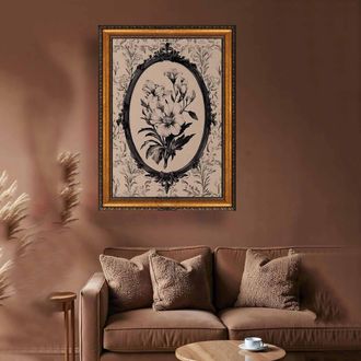 Dmora Cuadro Natoro, Estructura De Tela, Madera Noble, Estructura De Madera Noble, 40x60h Cm Multicolor
