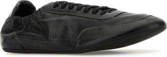 Prada Mens Black Leather Collapse Sneakers Nero Calf