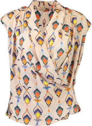 Maison Common printed silk blouse - women - Silk - 36 - Neutrals